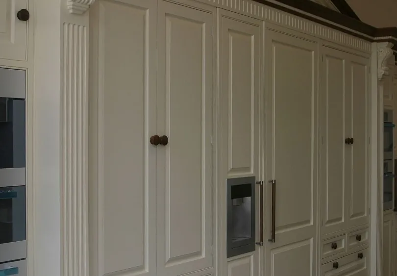 white painted wardrobes