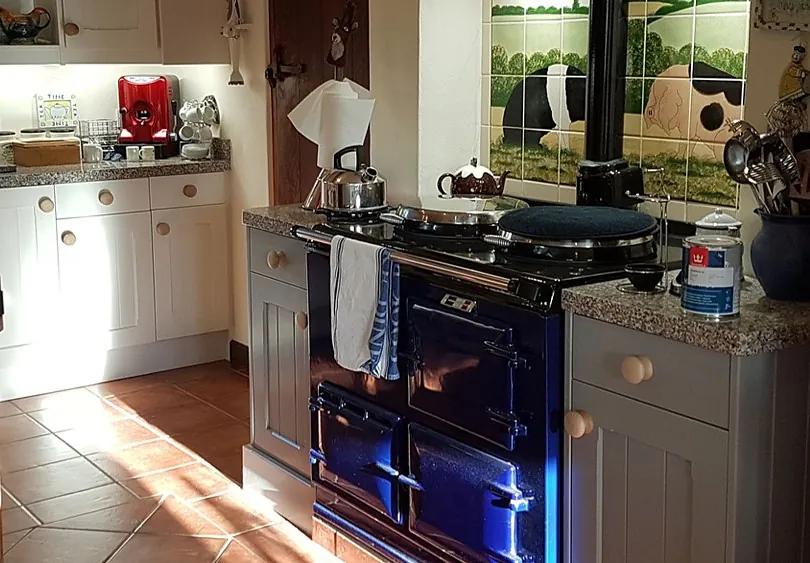 freshly painted kitchen