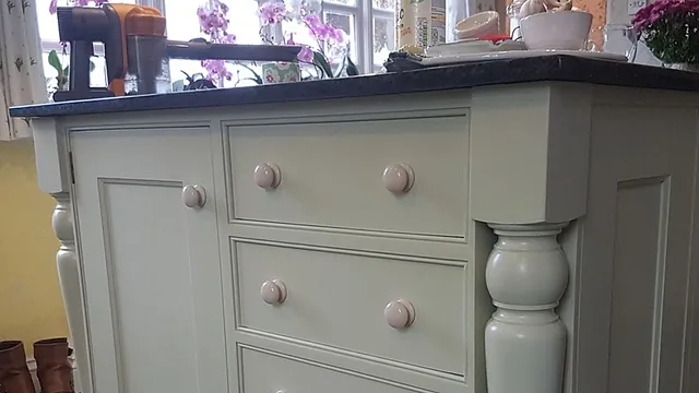 old painted kitchen storage