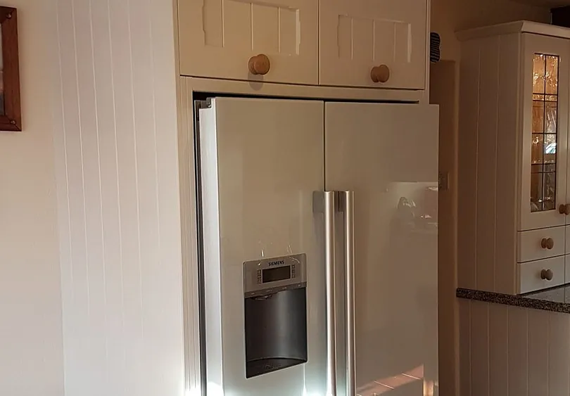 painted fridge unit